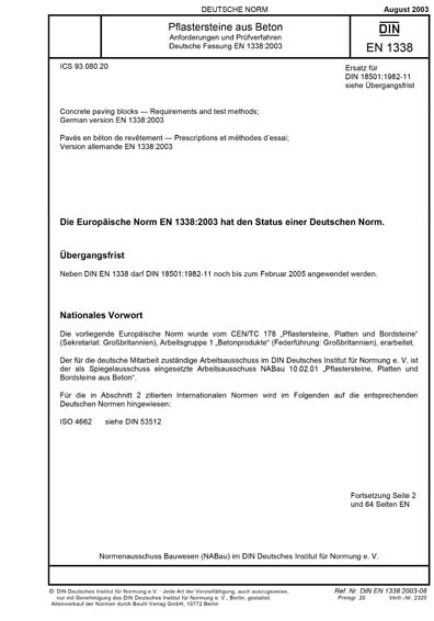 Standards PDF Cover Page