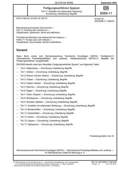Standards PDF Cover Page