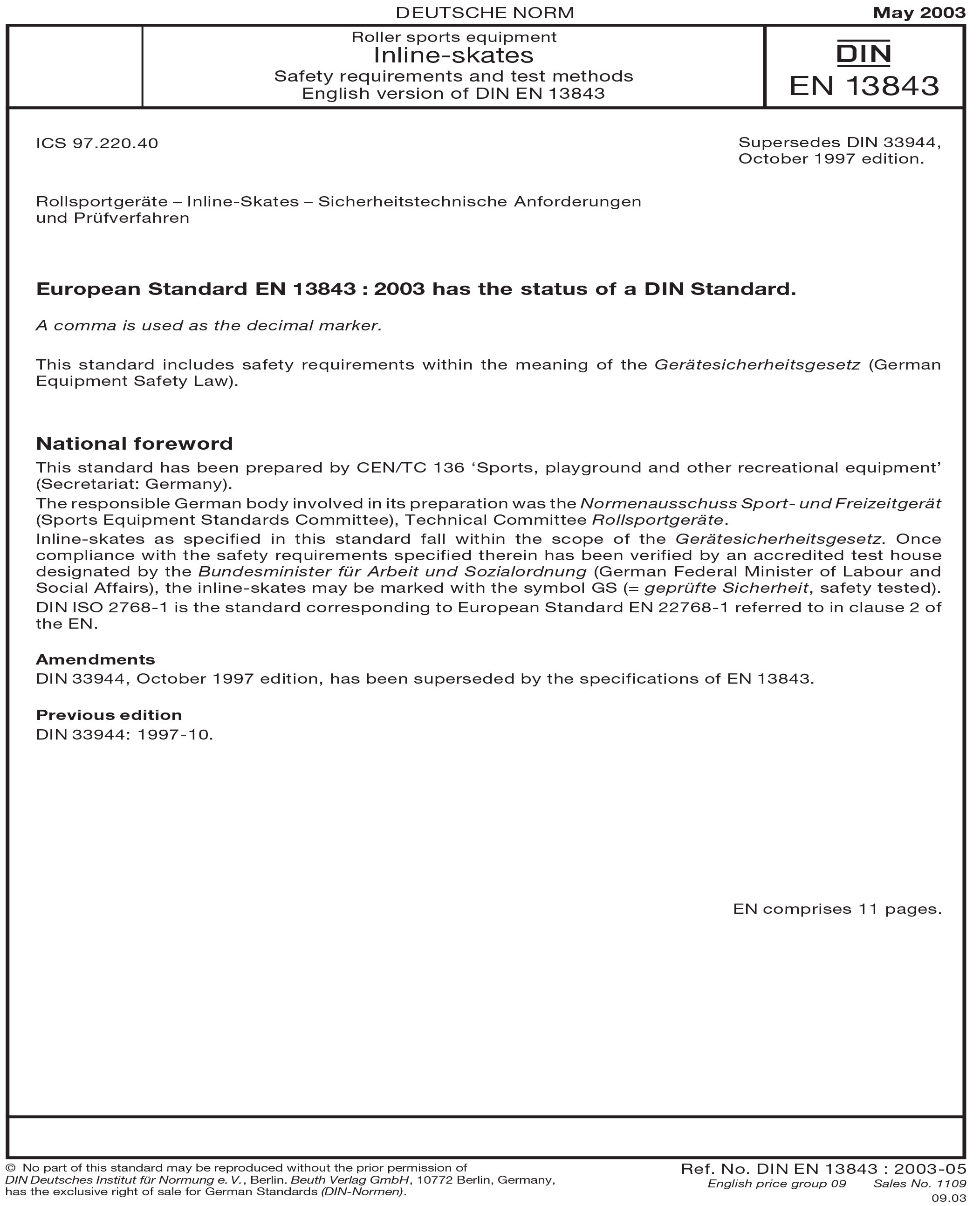 Standards PDF Cover Page