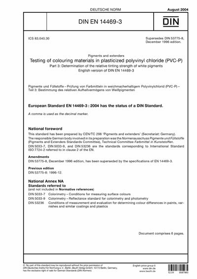 Standards PDF Cover Page
