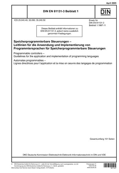 Standards PDF Cover Page