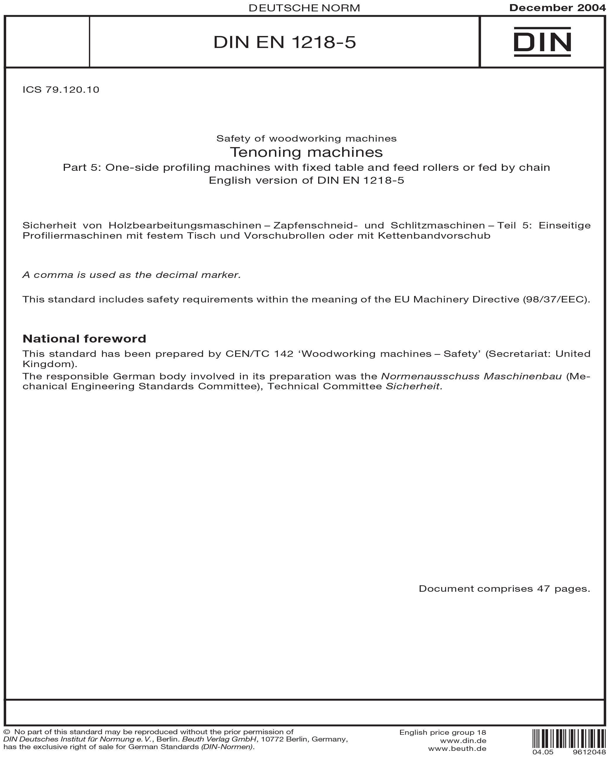 Standards PDF Cover Page
