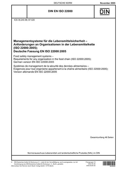 Standards PDF Cover Page