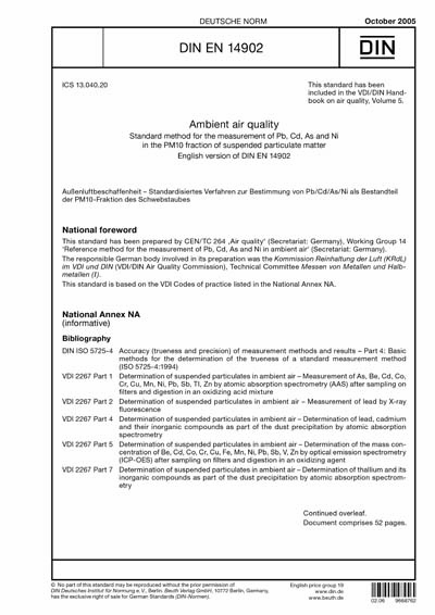 Standards PDF Cover Page