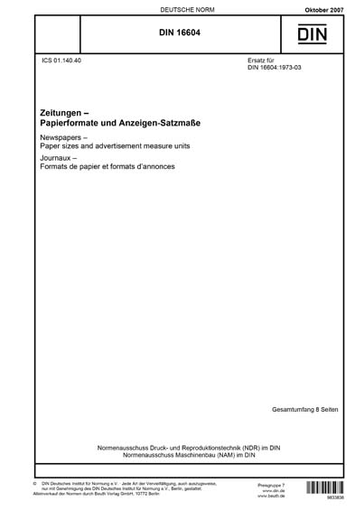 Standards PDF Cover Page