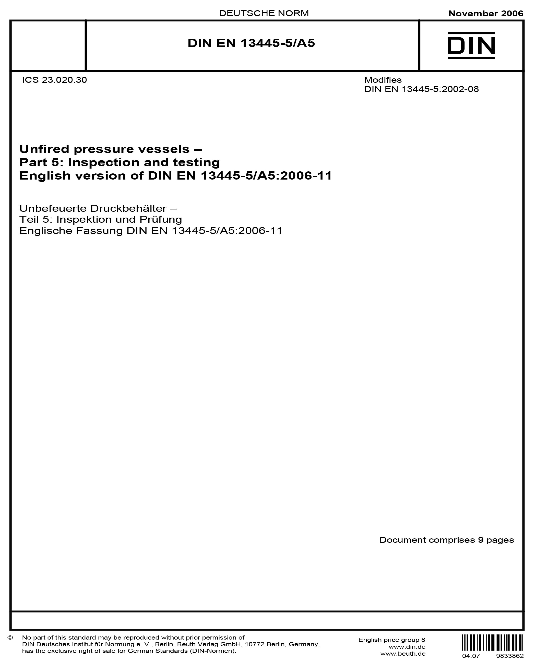 Standards PDF Cover Page
