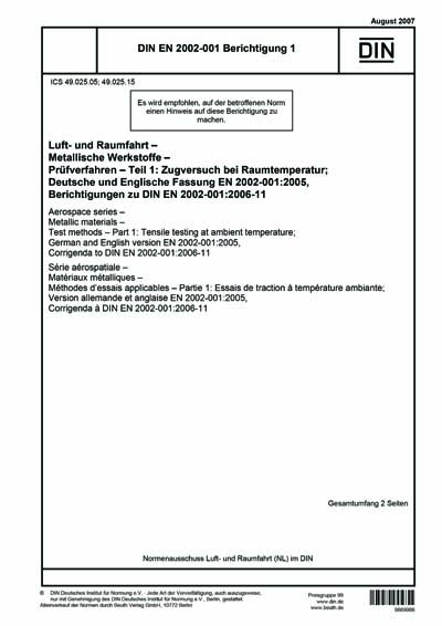 Standards PDF Cover Page