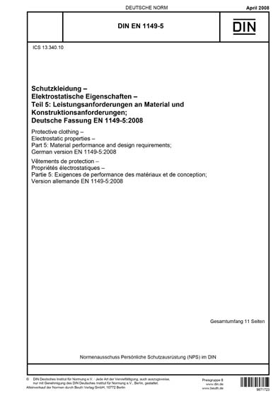 Standards PDF Cover Page