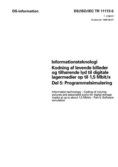Standards PDF Cover Page