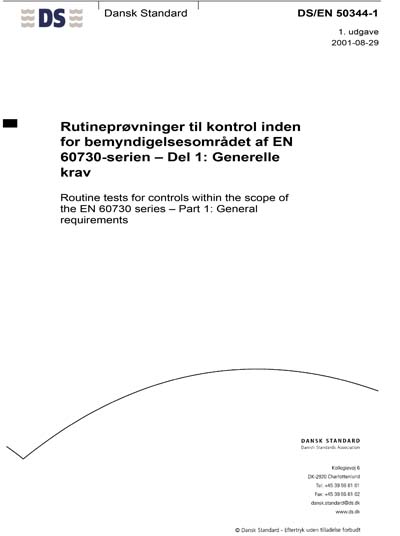 Standards PDF Cover Page