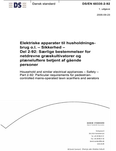 Standards PDF Cover Page