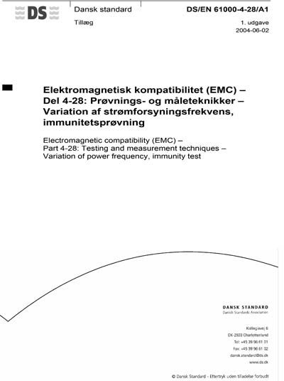 Standards PDF Cover Page
