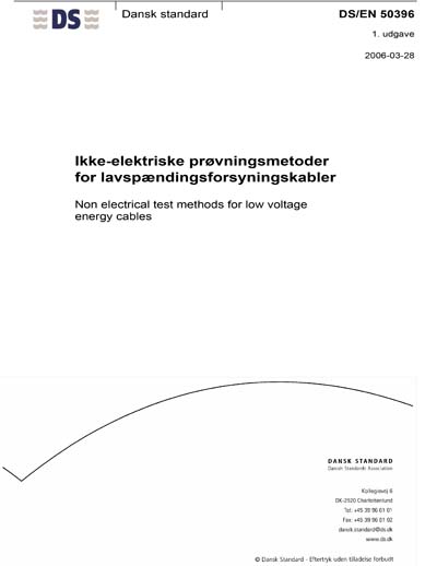 DS/EN 50396:2006 - Non electrical test methods for low voltage energy ...