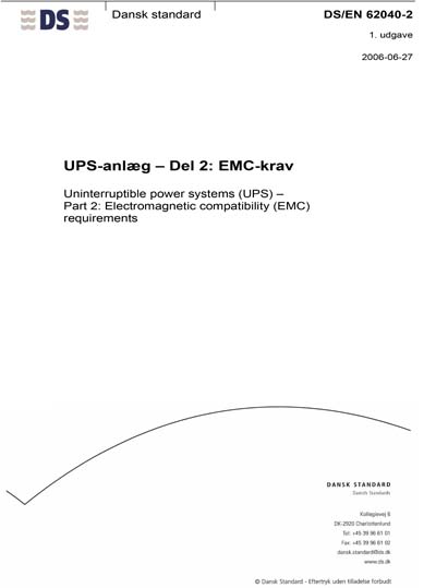 Standards PDF Cover Page