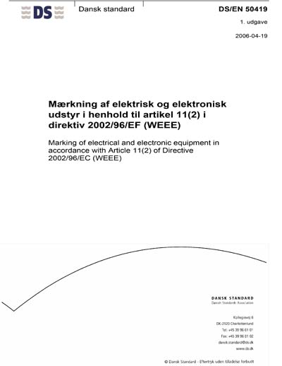 Standards PDF Cover Page