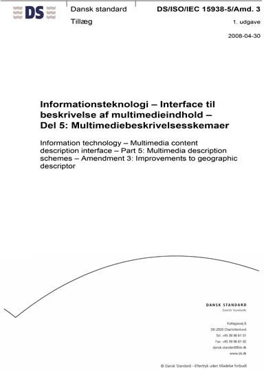 Standards PDF Cover Page