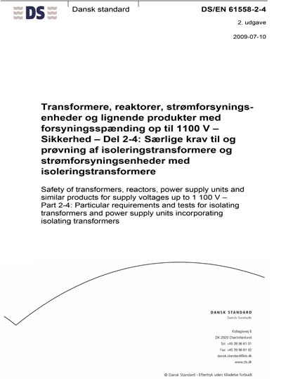 Standards PDF Cover Page