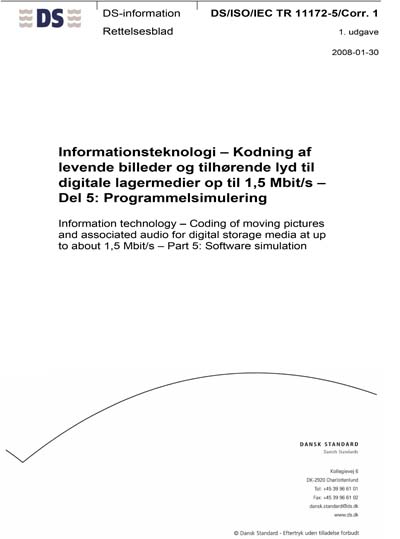 Standards PDF Cover Page