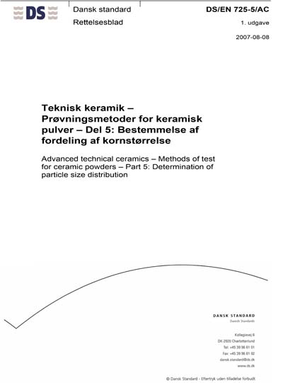 Standards PDF Cover Page