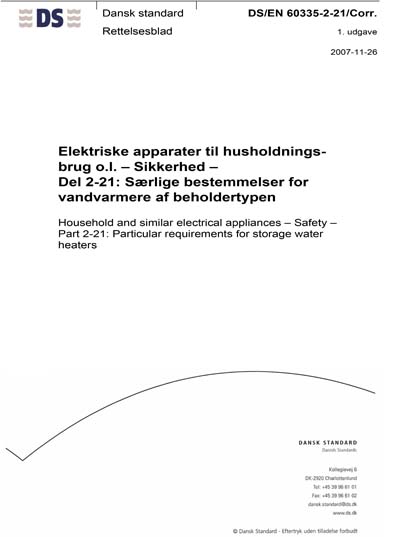 Standards PDF Cover Page