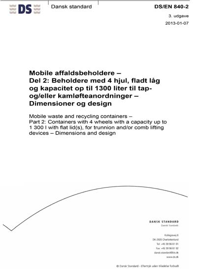 Standards PDF Cover Page