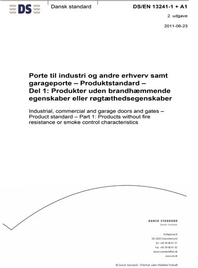 Standards PDF Cover Page