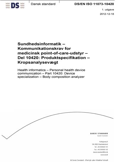 Standards PDF Cover Page