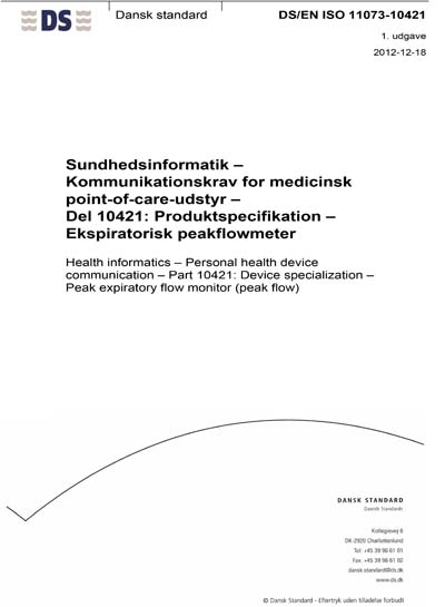 Standards PDF Cover Page