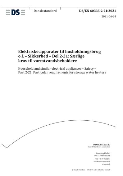 Standards PDF Cover Page