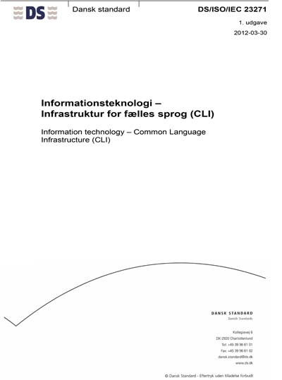 DS/ISO/IEC 23271:2012 - Information technology - Common Language ...