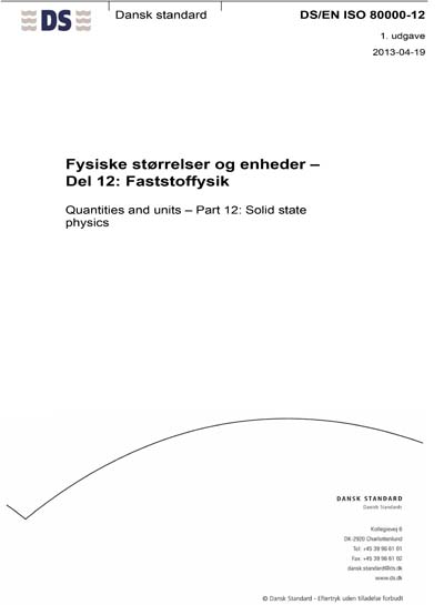 Standards PDF Cover Page