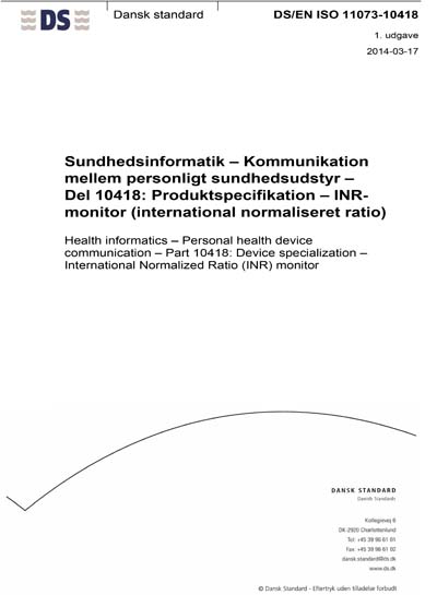 Standards PDF Cover Page