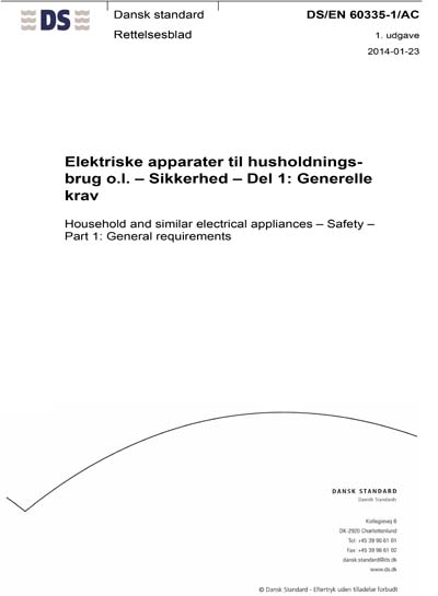Standards PDF Cover Page