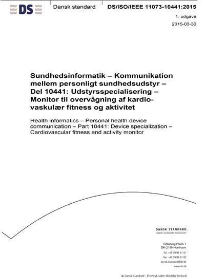 Standards PDF Cover Page