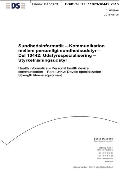 Standards PDF Cover Page