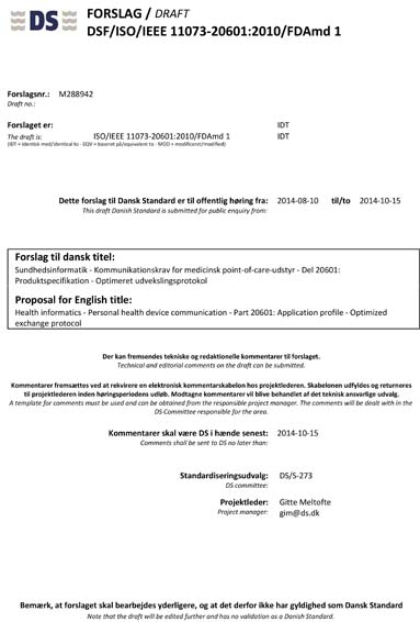 Standards PDF Cover Page
