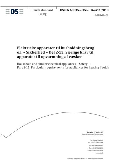 Standards PDF Cover Page