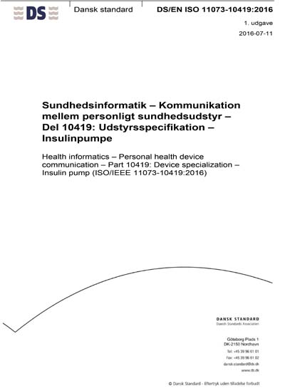 Standards PDF Cover Page
