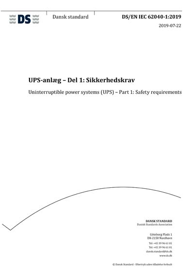 Standards PDF Cover Page