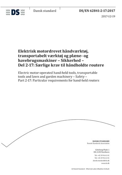 Standards PDF Cover Page