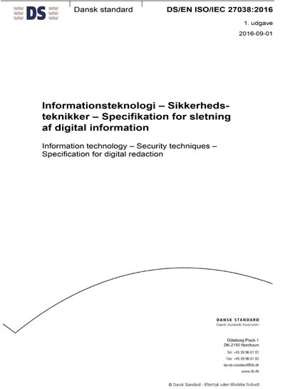 Standards PDF Cover Page