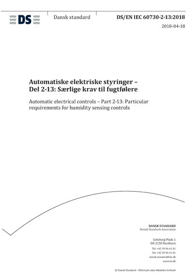 Standards PDF Cover Page