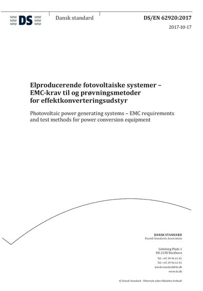Standards PDF Cover Page