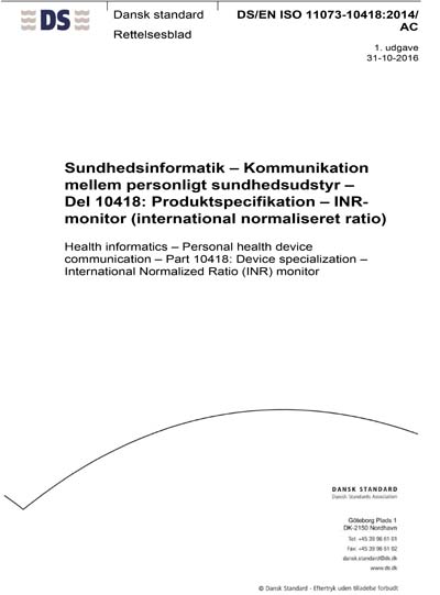 Standards PDF Cover Page