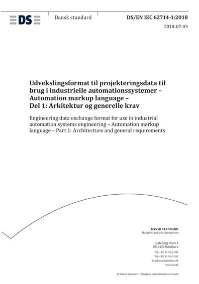 Standards PDF Cover Page