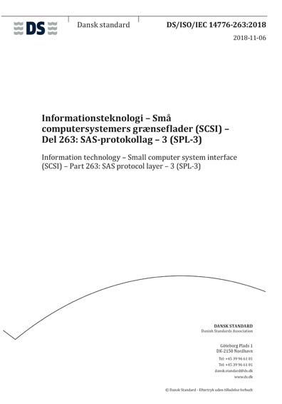 DS/ISO/IEC 14776-263:2018 - Information technology - Small computer ...