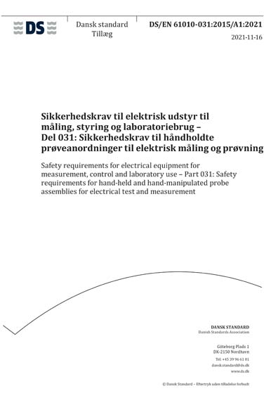 Standards PDF Cover Page