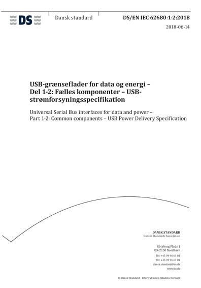 Standards PDF Cover Page