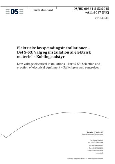 Standards PDF Cover Page