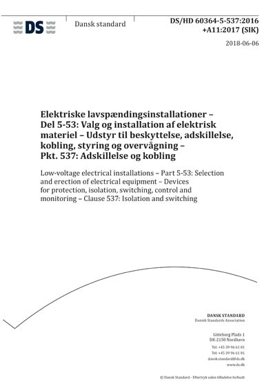 Standards PDF Cover Page